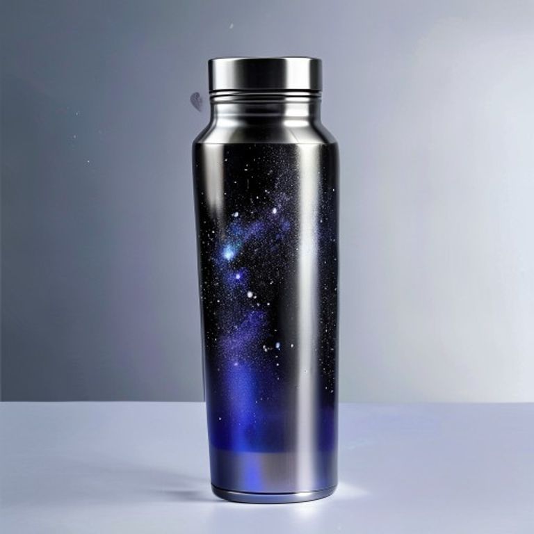 Midnight Galaxy Stainless Steel Thermal Bottle - 16oz Vacuum Insulated