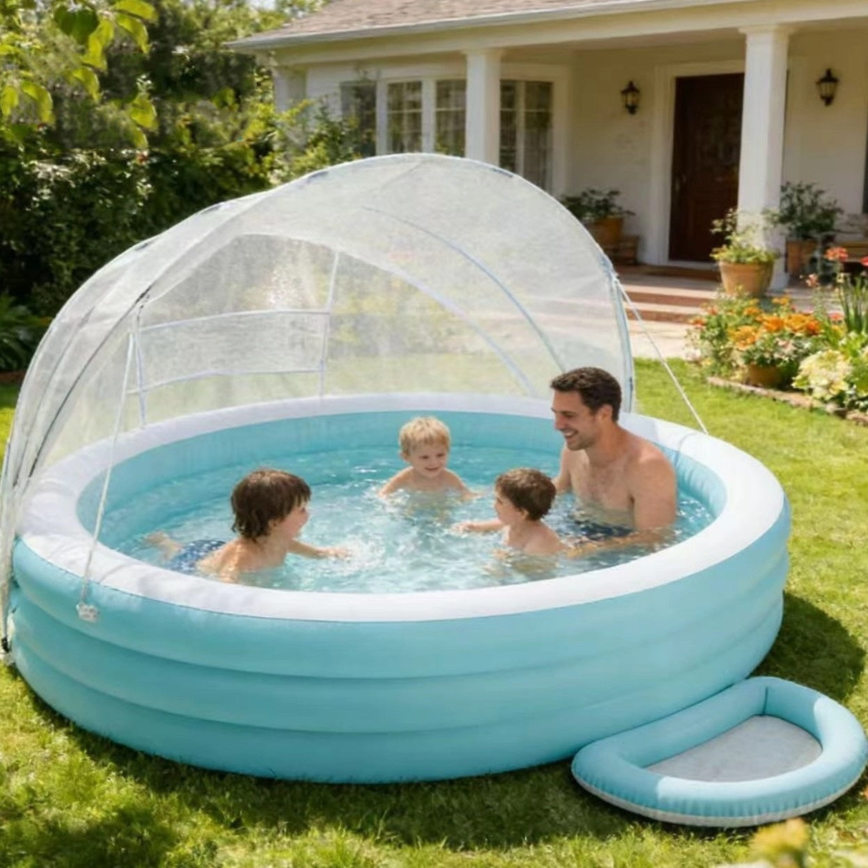 Thickened Inflatable Swimming Pool - Extra Large Family Ocean Ball Pit Paddling Pool for Adults and Kids Outdoor Water Play