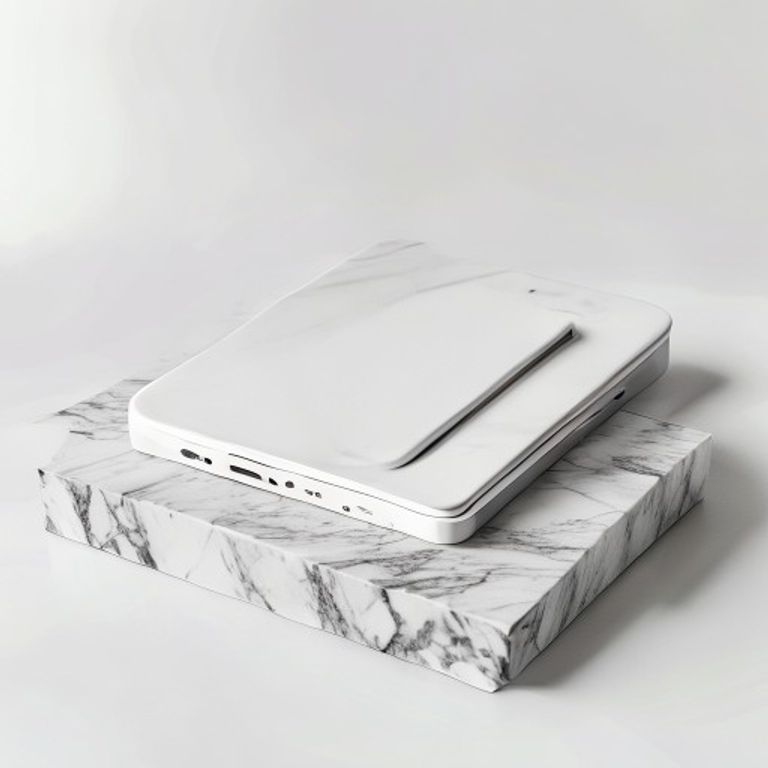 Minimalist Marble 15W Magnetic Wireless Charger with Anti-Slip Base