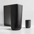 Minimalist Matte Black Desktop HEPA Air Purifier with Touch Controls