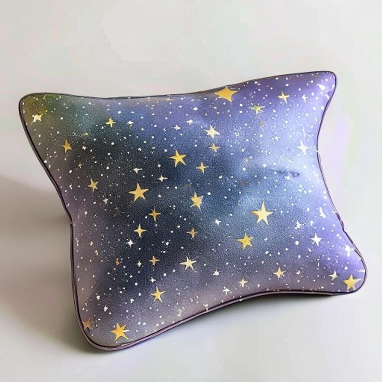 Celestial Dream Memory Foam Cooling Pillow with Star-Mapped Design