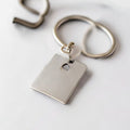 Personalized Minimalist Name Keyring - Sleek Metal Tag with Custom Engraving
