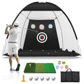 Indoor And Outdoor Golf Chipping Net Set Collapsible Golf Pitching Cages Foldable Golf Practice Net Golf Training Equipment Kit