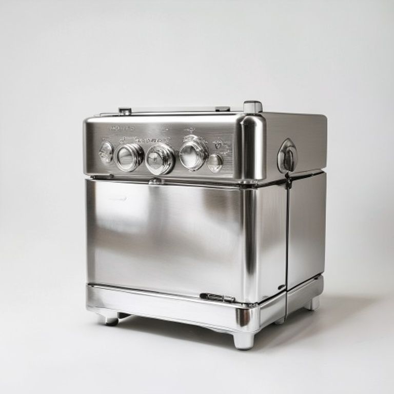 Retro Stainless Steel Compact Ice Maker Machine - Counter Top Automatic