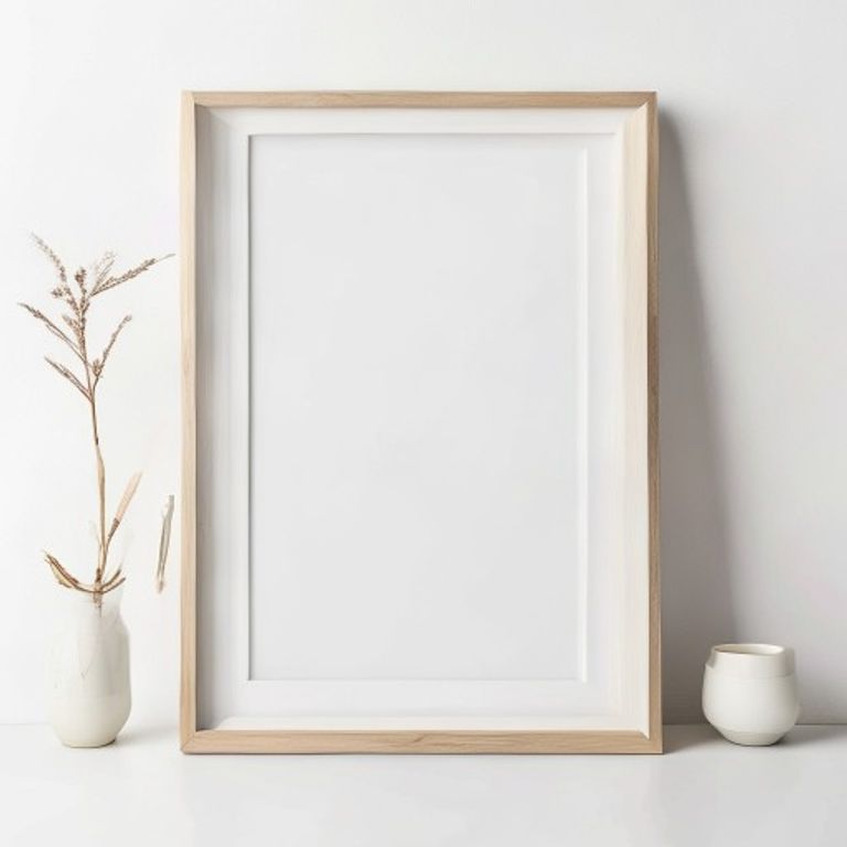 Personalized Modern Minimalist Acrylic Photo Frame with Custom Name