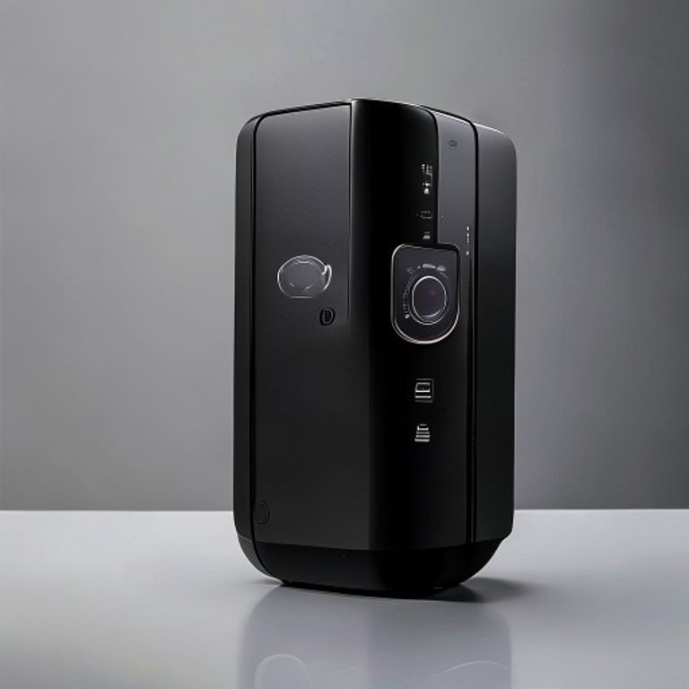 Voice Control AI Hub Pro - Matte Black Minimalist Smart Command Center