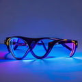 Neon Cyber Gaming Blue Light Filter Glasses - RGB LED Edition