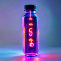 Neon Glow Smart Hydration Water Bottle with LED Temperature Display