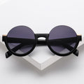 Trendy Semi-rimless Sunglasses With Blue-light Protection