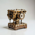 Steampunk 4K Mini Projector - Vintage Brass Edition