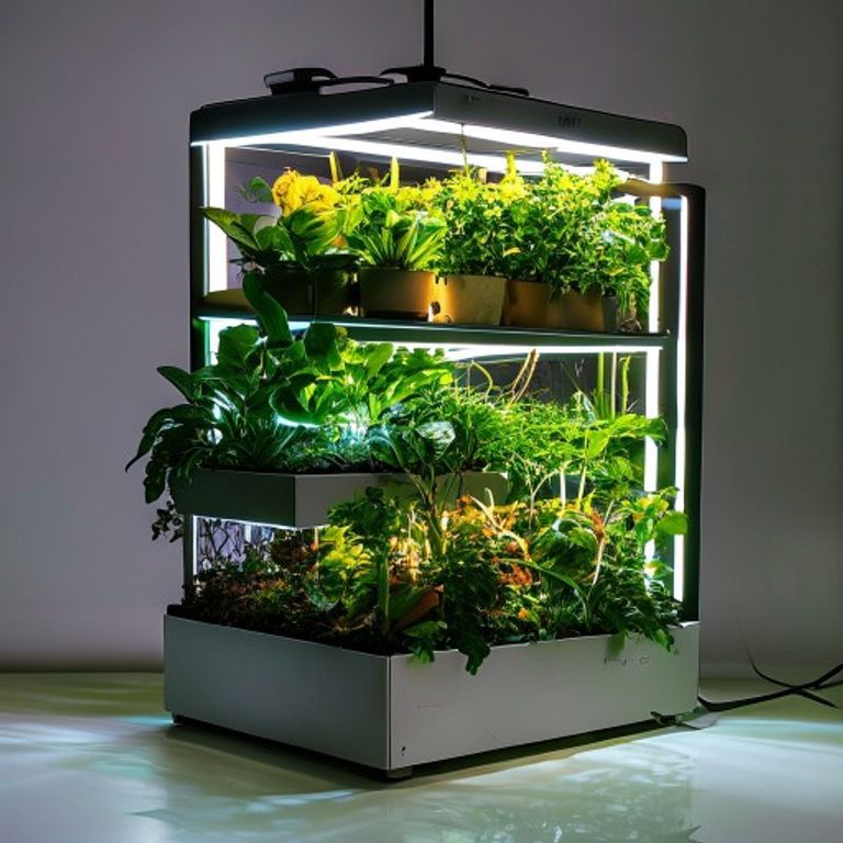 Urban Jungle Self-Watering Smart Garden Kit with LED Grow Lights