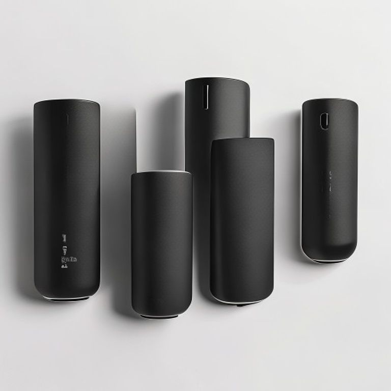 Voice-Activated Smart Plug Hub 4-Pack - Minimalist Matte Black Edition