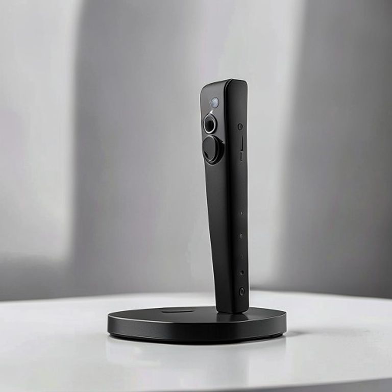 Industrial Minimalist Magnetic Phone Mount Desk Stand - Matte Black