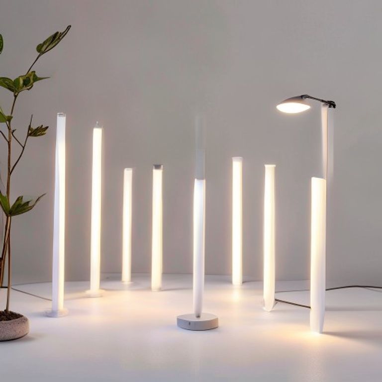 Solar Path Light Set 12PC - Modern Minimalist Garden Accent